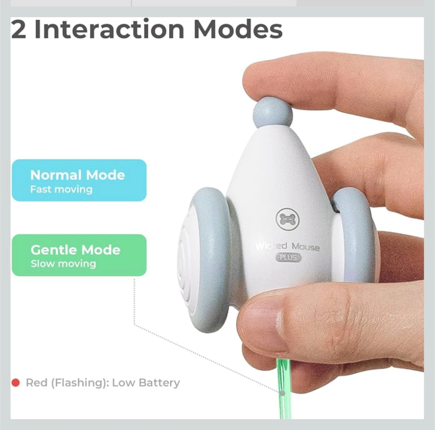 Cheerble Wicked Mouse PLUS Smart Interactive Pet Toy - photo 2