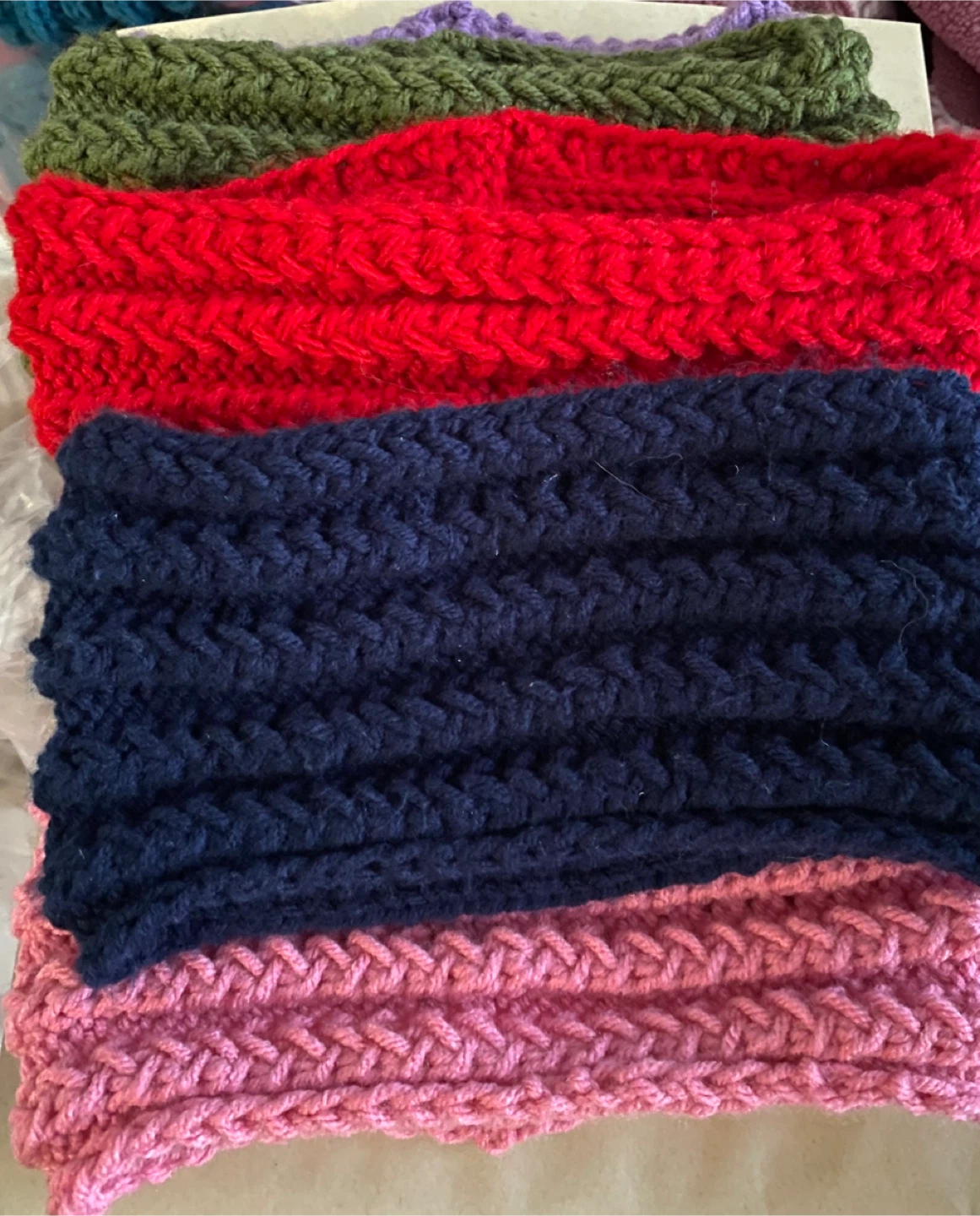 Handmade Knitted Headbands (Set of 4) - photo 3