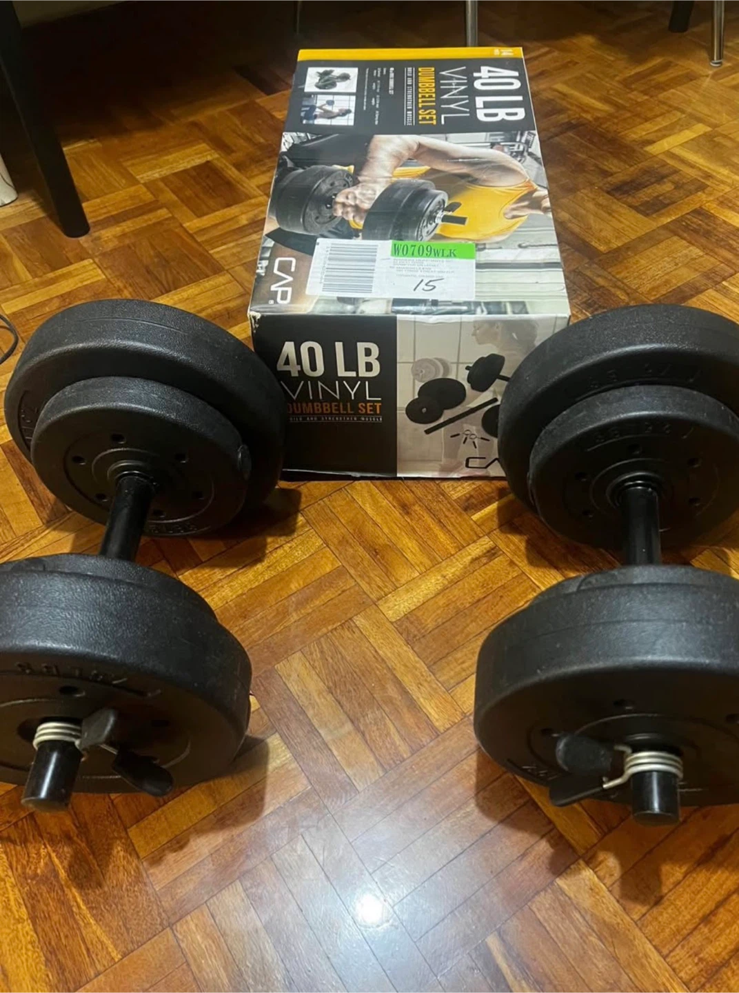 CAP Barbell 40 LB Vinyl Dumbbell Set