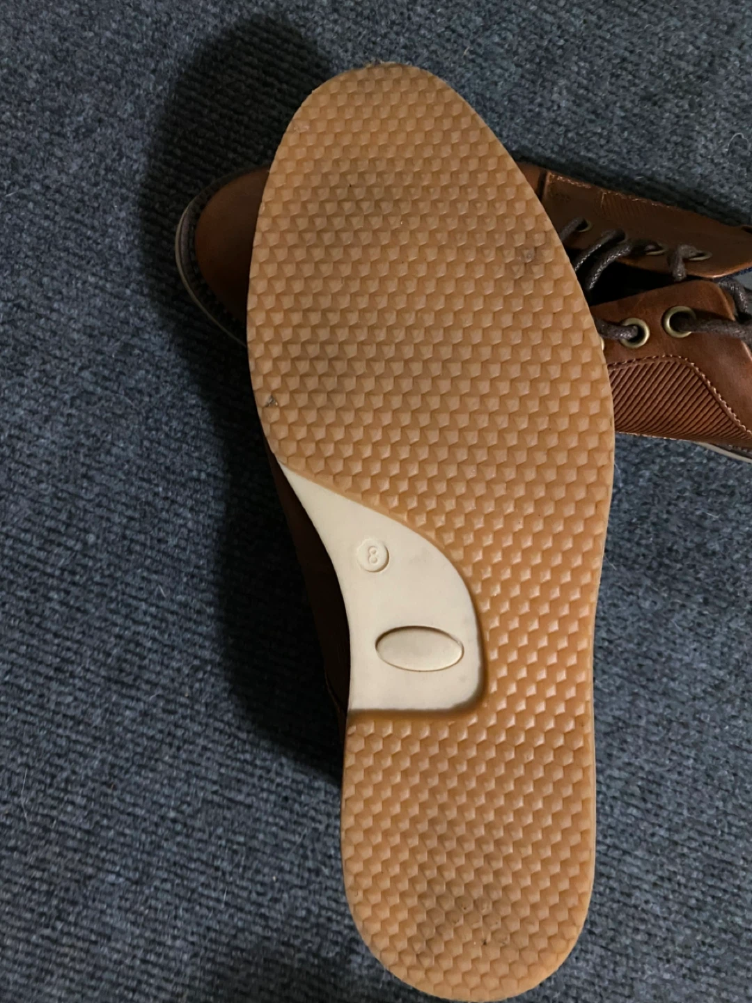 Men's Cognac Dress Shoes - Size 8 - photo 2