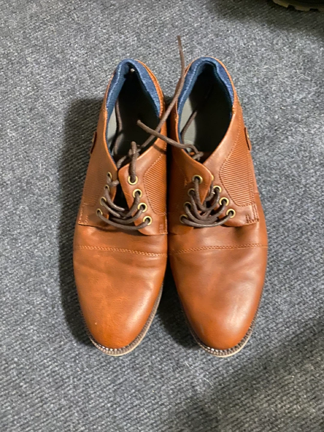 Men's Cognac Dress Shoes - Size 8 - photo 4
