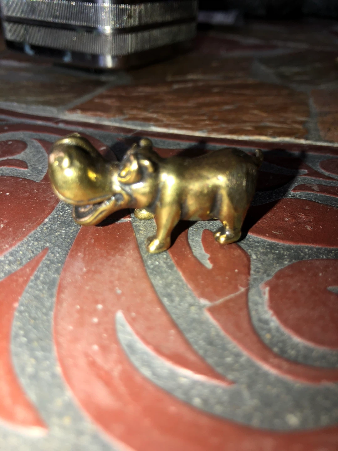 Brass Hippopotamus Figurine - photo 3
