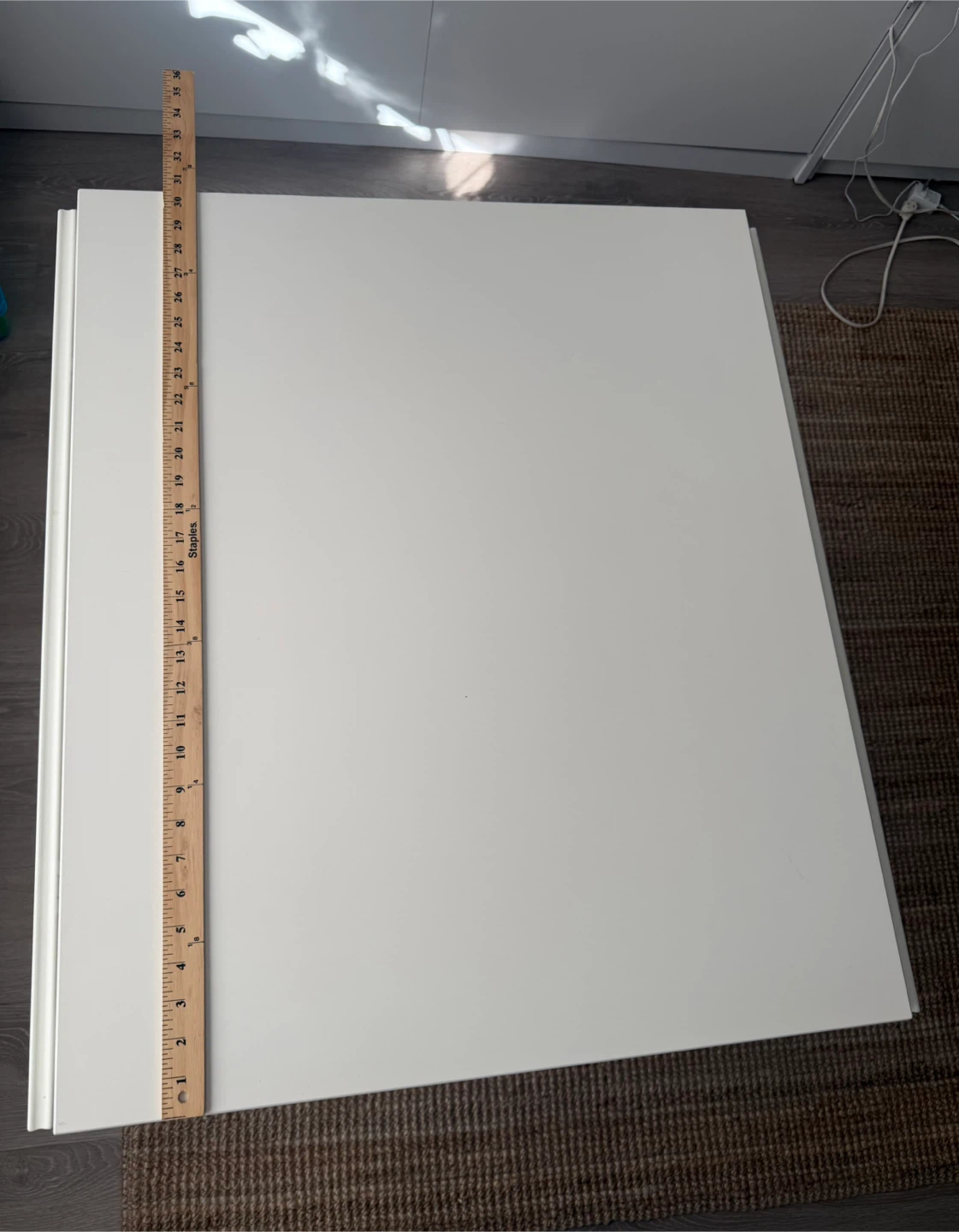 White Drop Leaf Table - photo 3