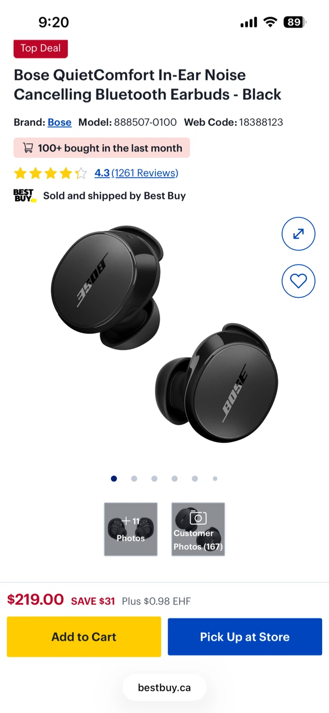 Bose Earbuds Noise Cancelling - photo 2