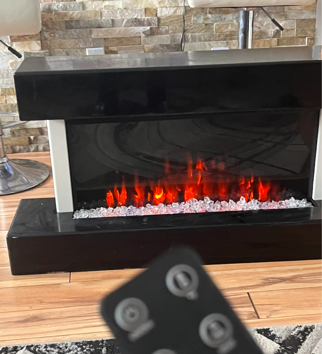 Electric Fireplace with Remote