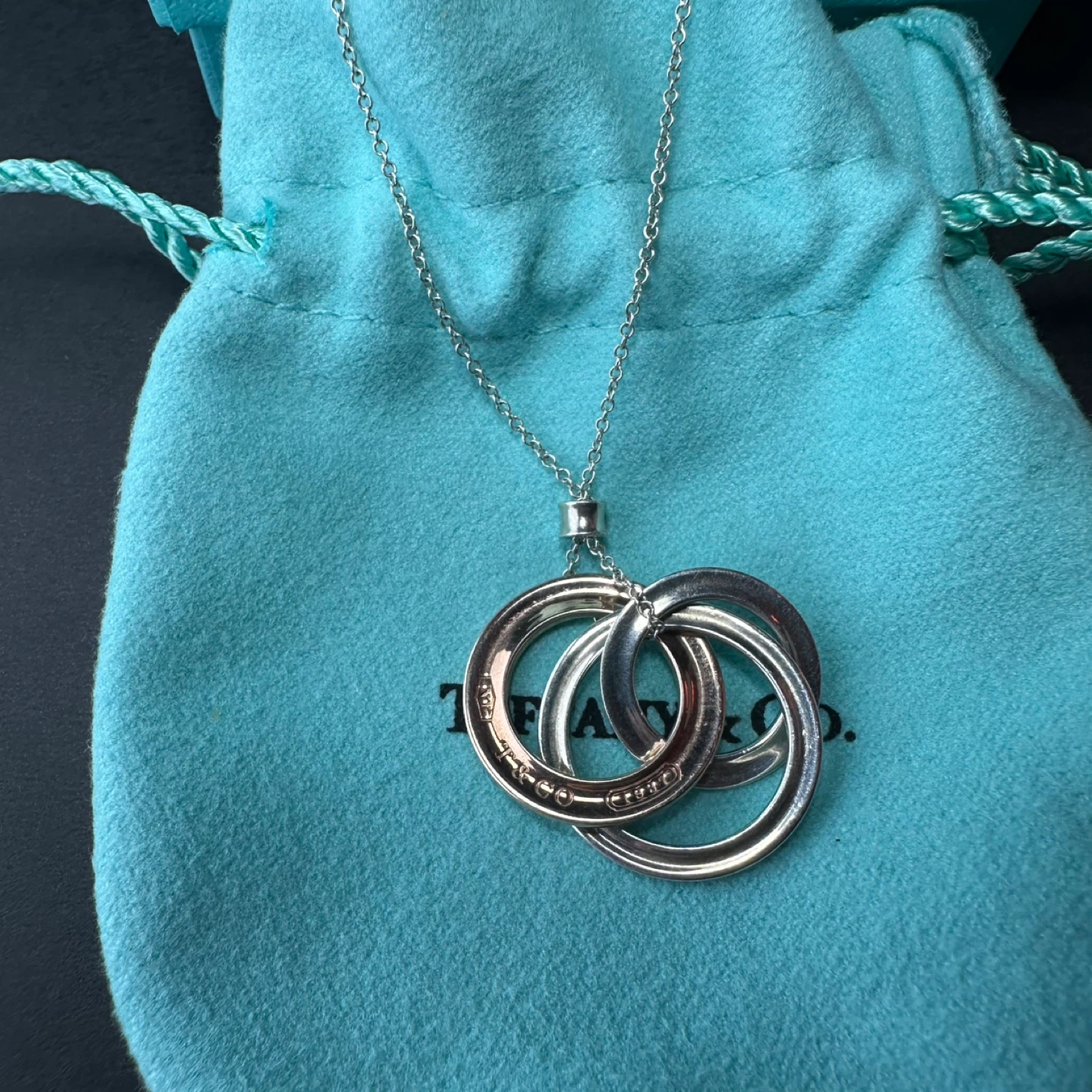 Tiffany & Co. Interlocking Rings Pendant Necklace - photo 3