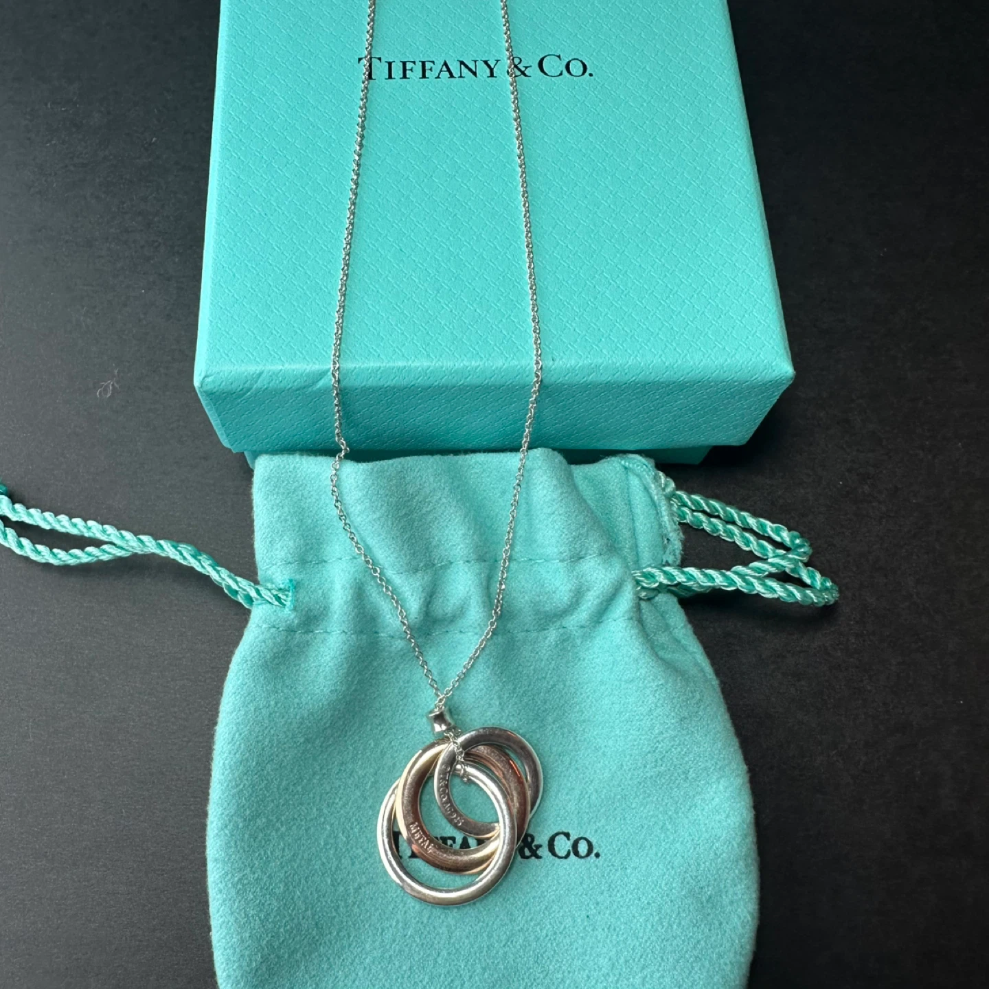 Tiffany & Co. Interlocking Rings Pendant Necklace - photo 2