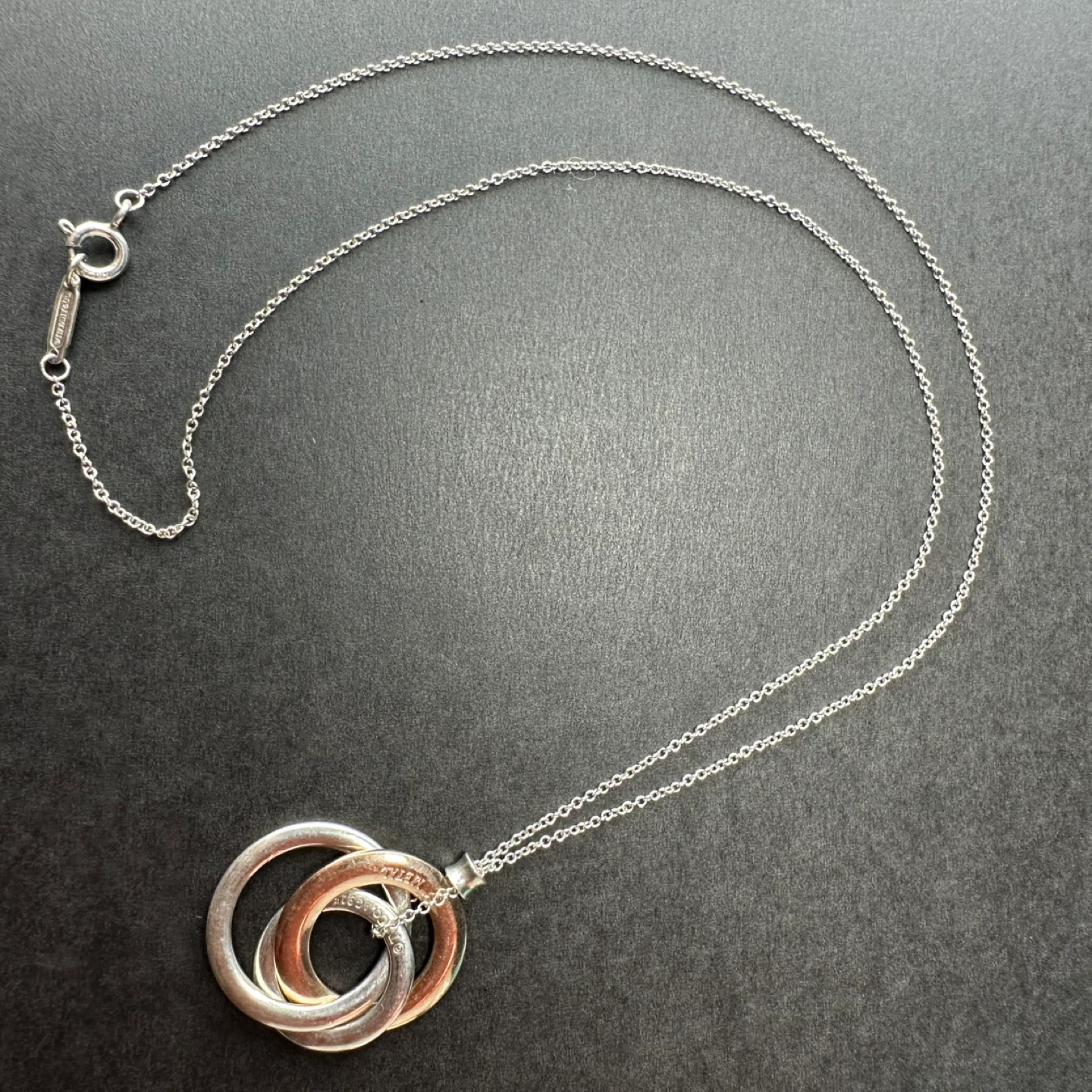 Tiffany & Co. Interlocking Rings Pendant Necklace - photo 5