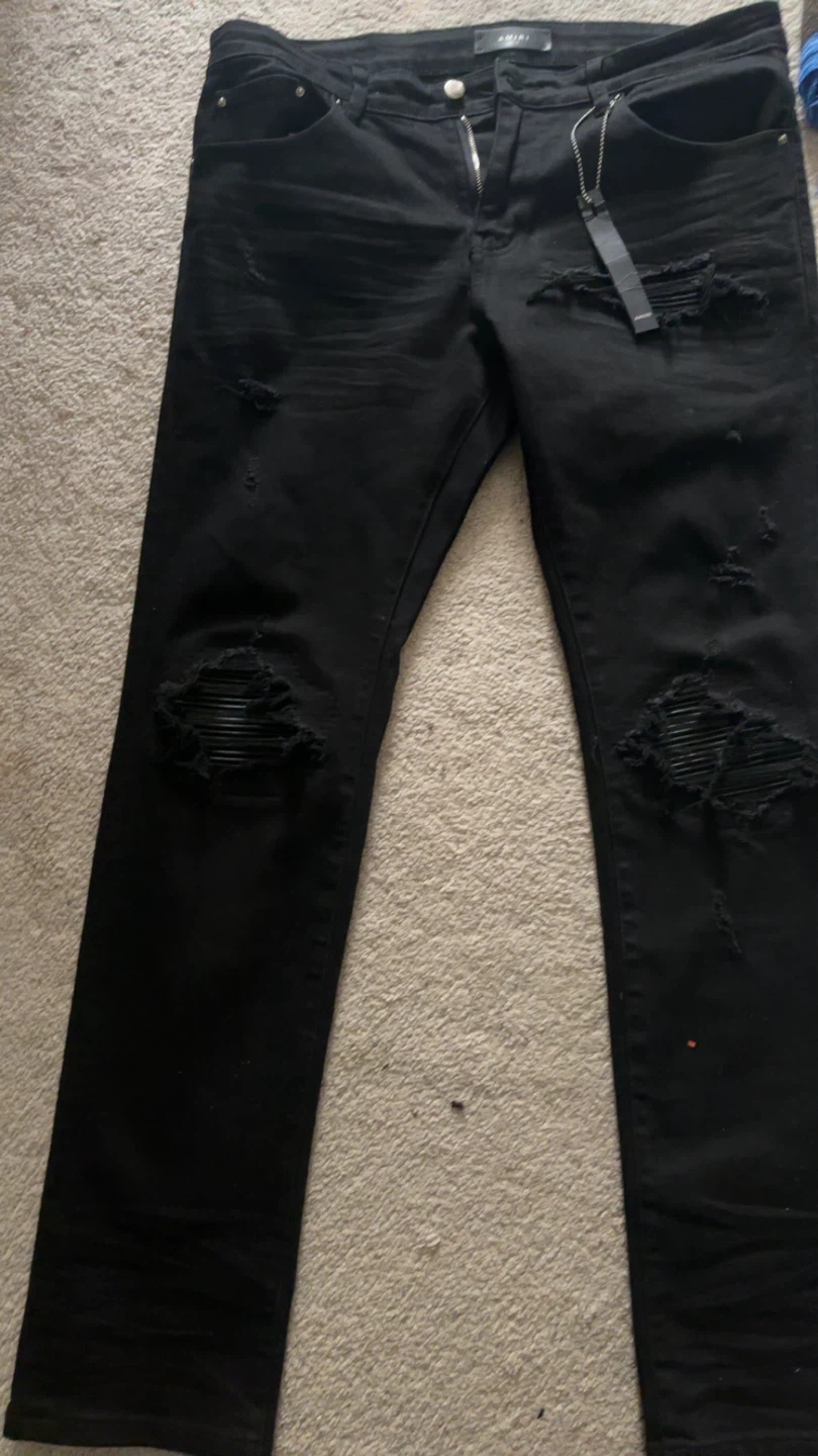 AMIRI Black Distressed Jeans Size 33 - photo 3