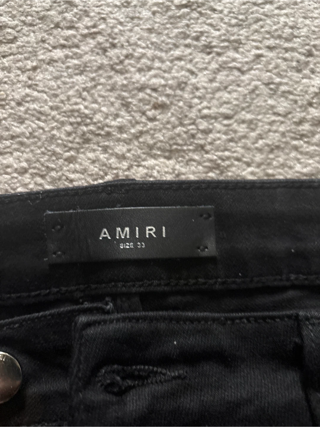 AMIRI Black Distressed Jeans Size 33 - photo 2