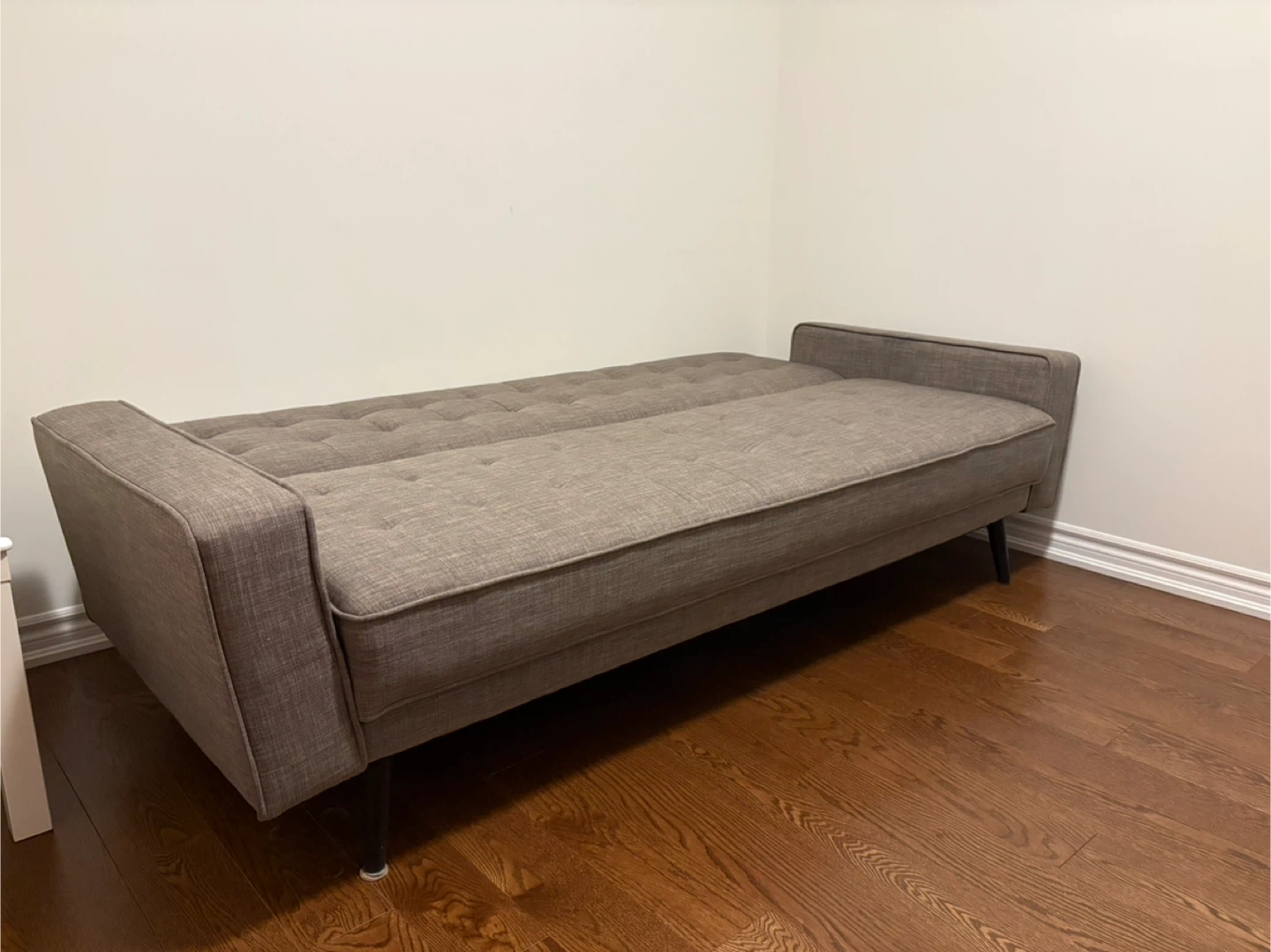Grey Tufted Sofa Bed - photo 3