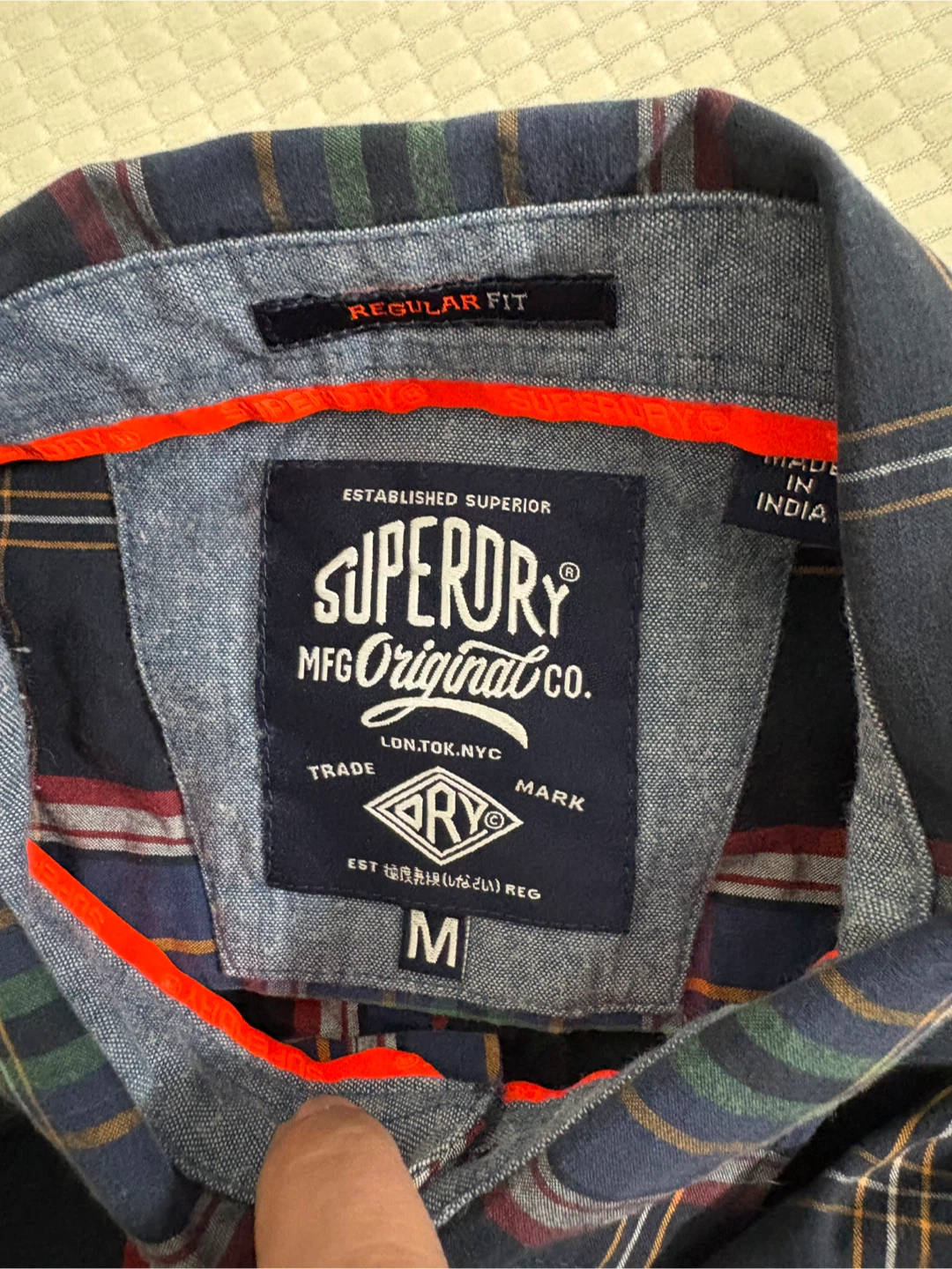 Superdry Plaid Button-Up Shirt - Size M - photo 4