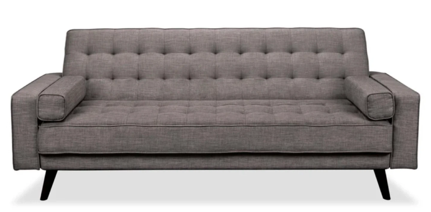 Grey Tufted Sofa Bed - photo 5