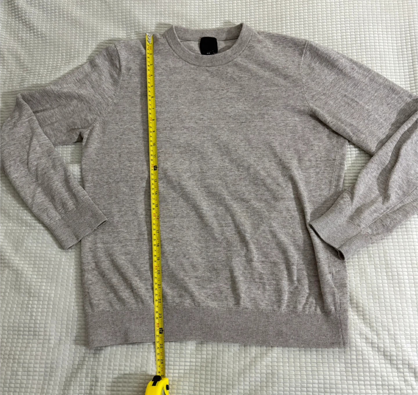H&M Men's Crewneck Sweater - Light Gray - US Medium