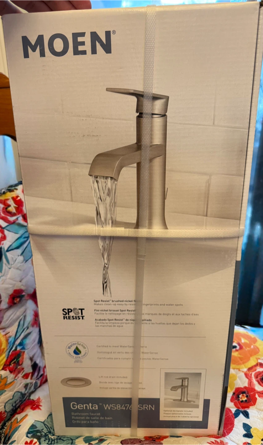 Brand New Moen Brushed Nickel Bathroom Faucet WS84760SRN