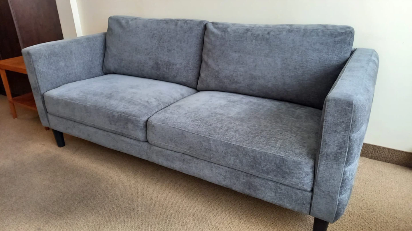 Grey Two-Seater Sofa