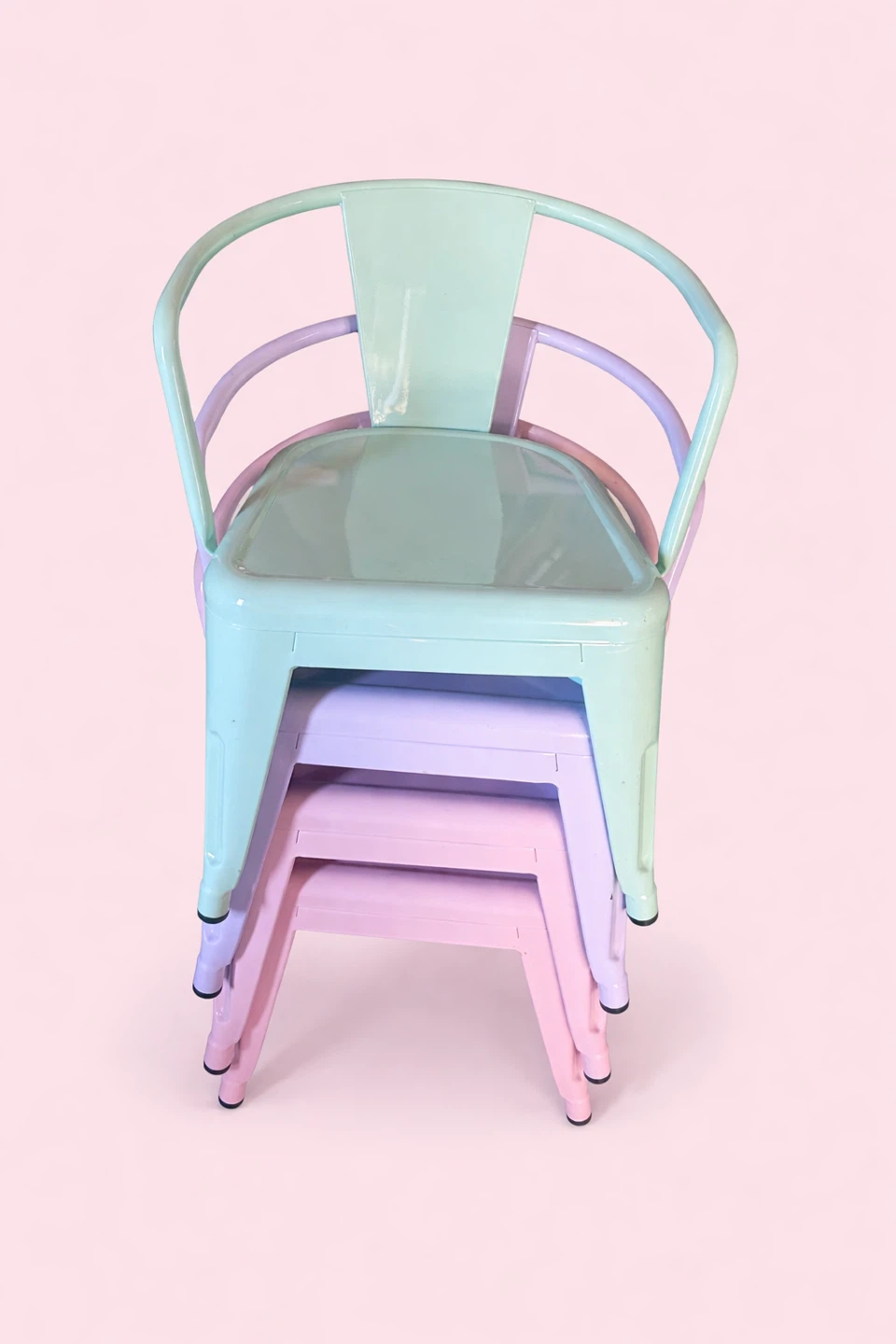 Pillowfort Metal Stackable Chair x2