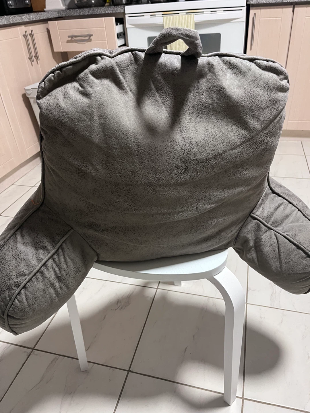 Grey Backrest Pillow