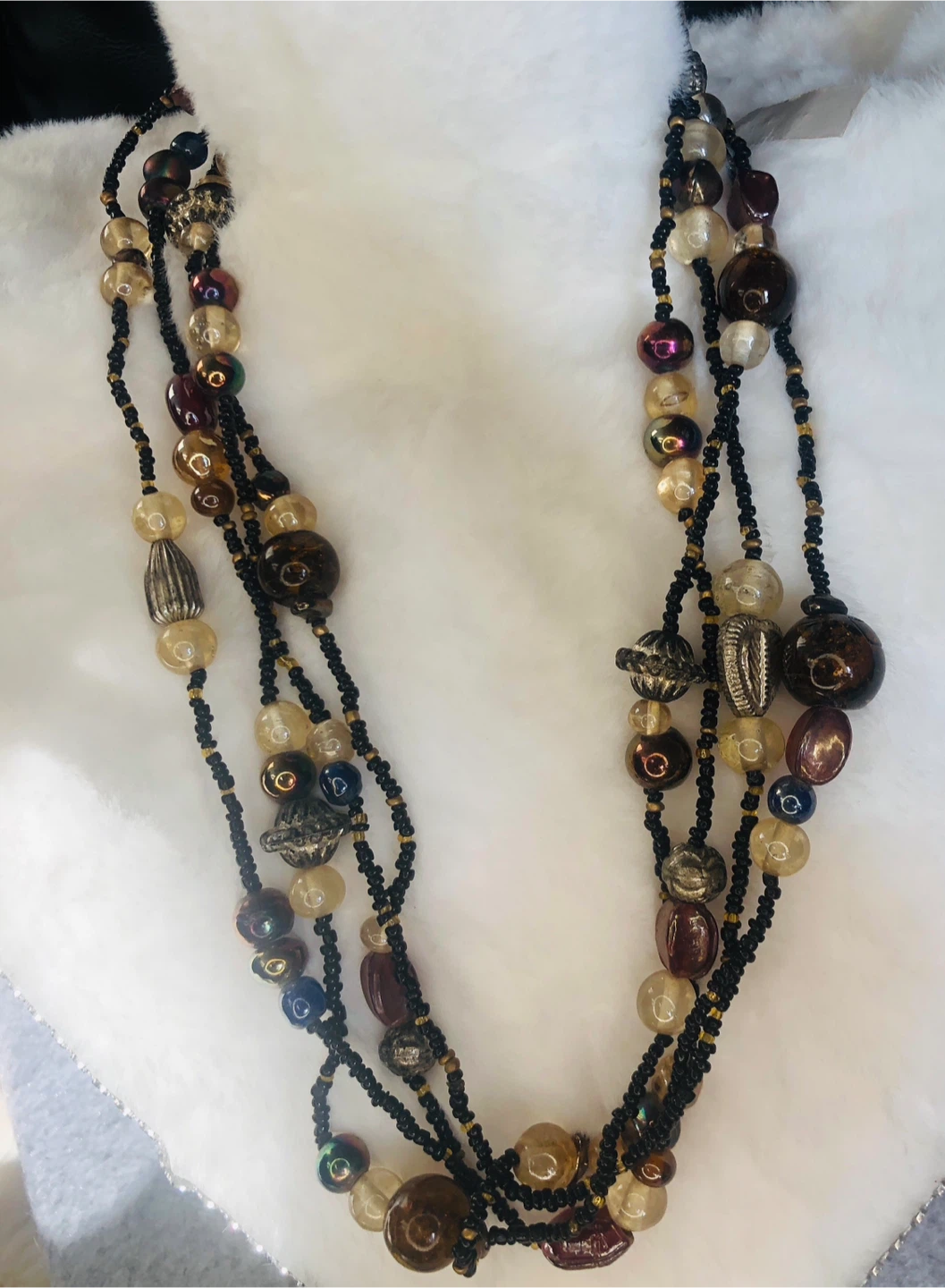 Multi-strand Beaded Necklace - photo 2