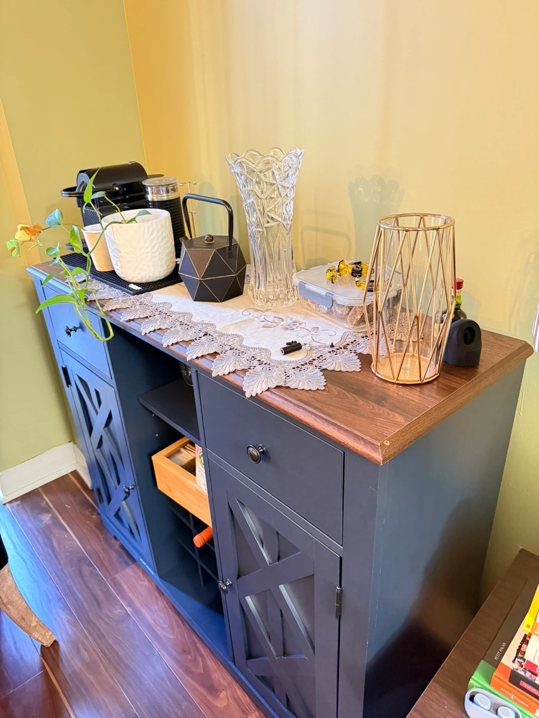 Festivo Navy Woodbar with Wooden Top - photo 2
