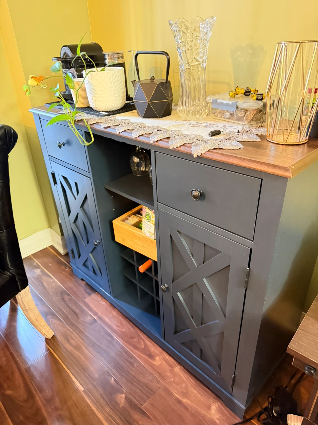 Festivo Navy Woodbar with Wooden Top - photo 3