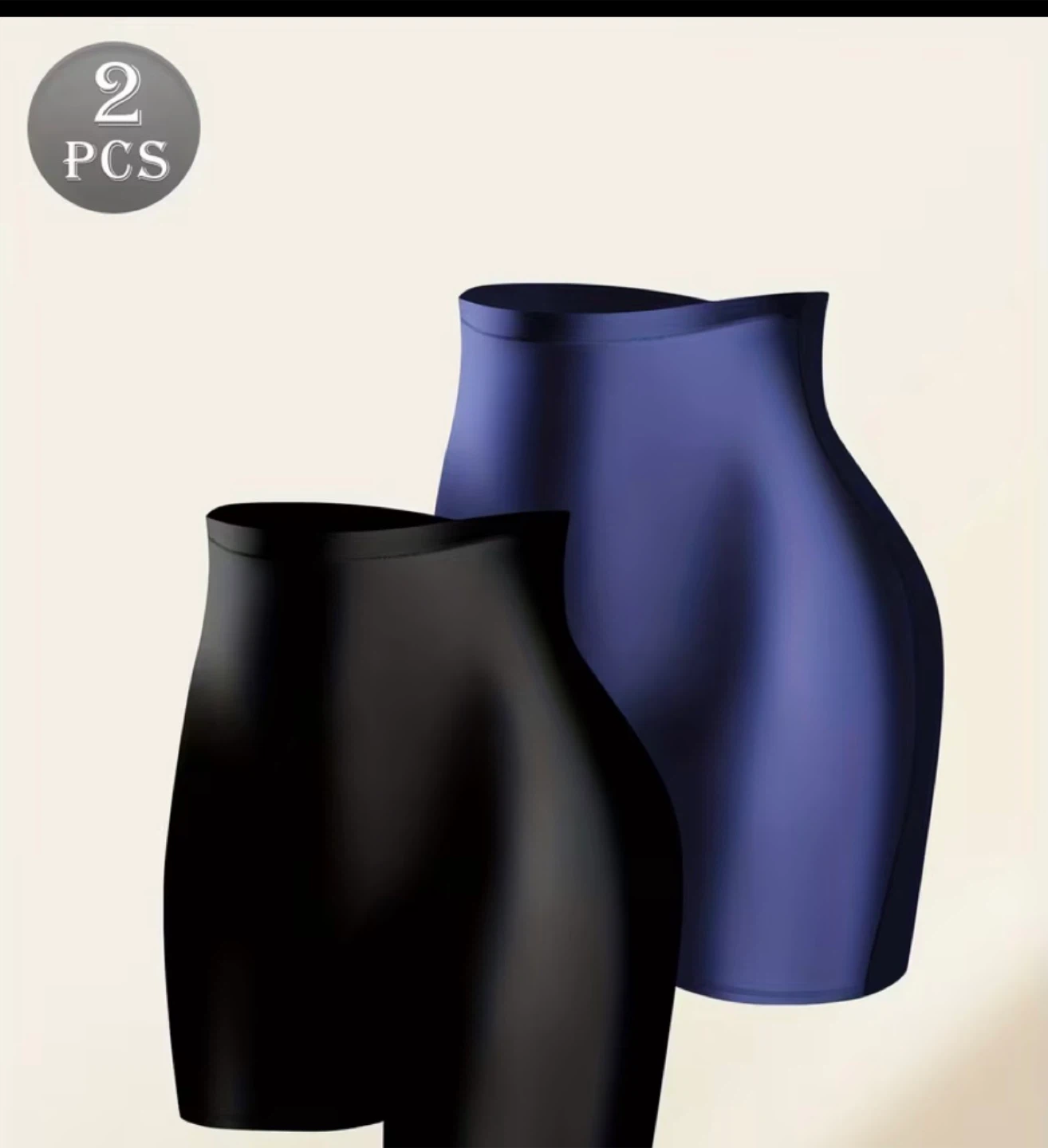 Shaper Shorts - 2 Piece Set (Black & Navy) - photo 3