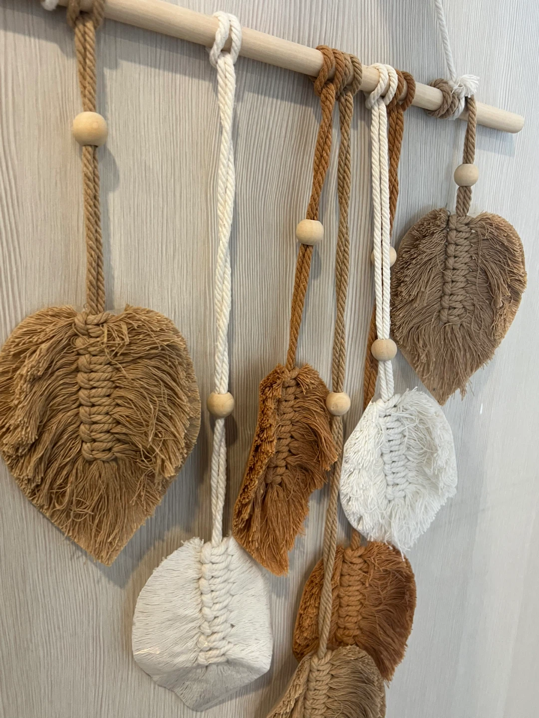 Macrame Leaf Wall Hanging Decor - photo 3