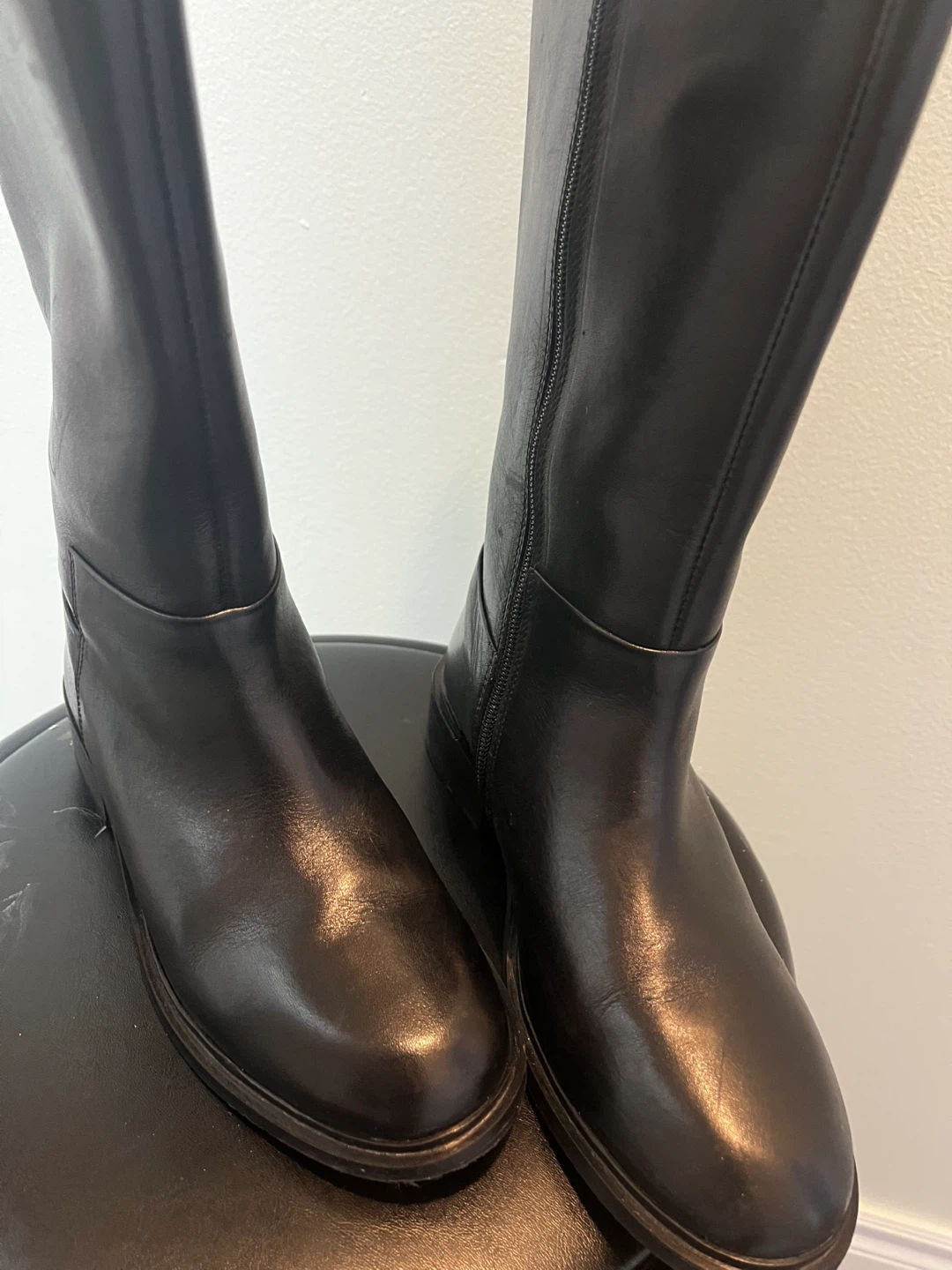 Allonsi Bronya Womens Leather Long Boots - Black - photo 4
