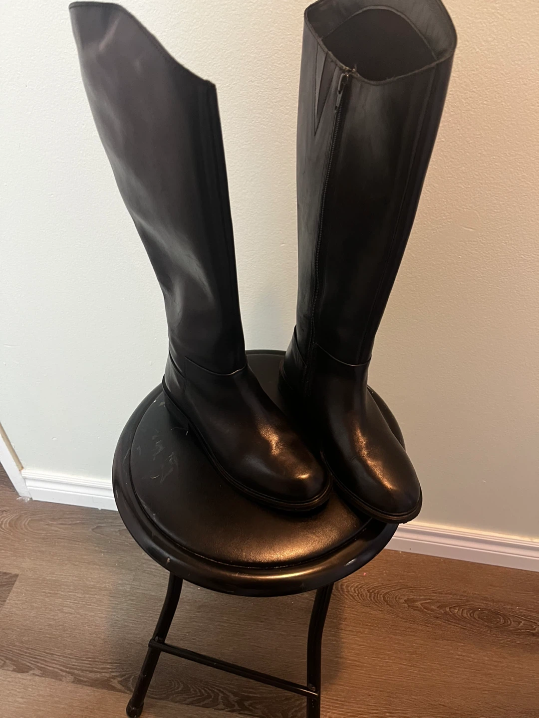 Allonsi Bronya Womens Leather Long Boots - Black - photo 3