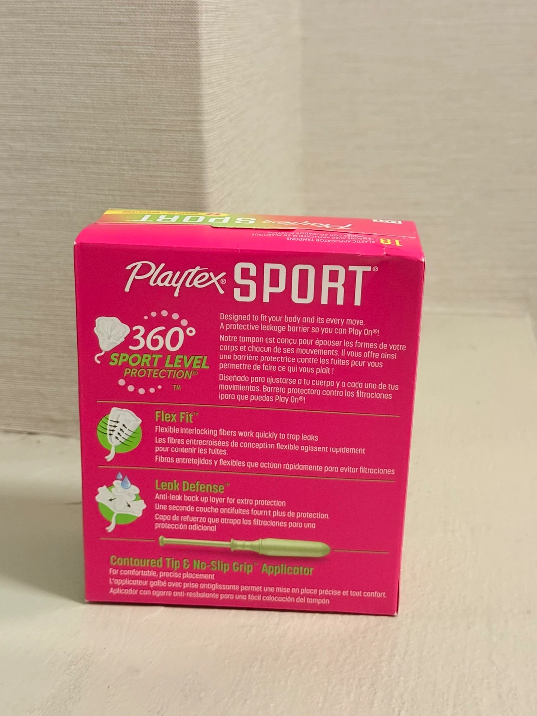 Playtex Sport Regular Plastic Applicator Tampons - 18 Count - photo 2