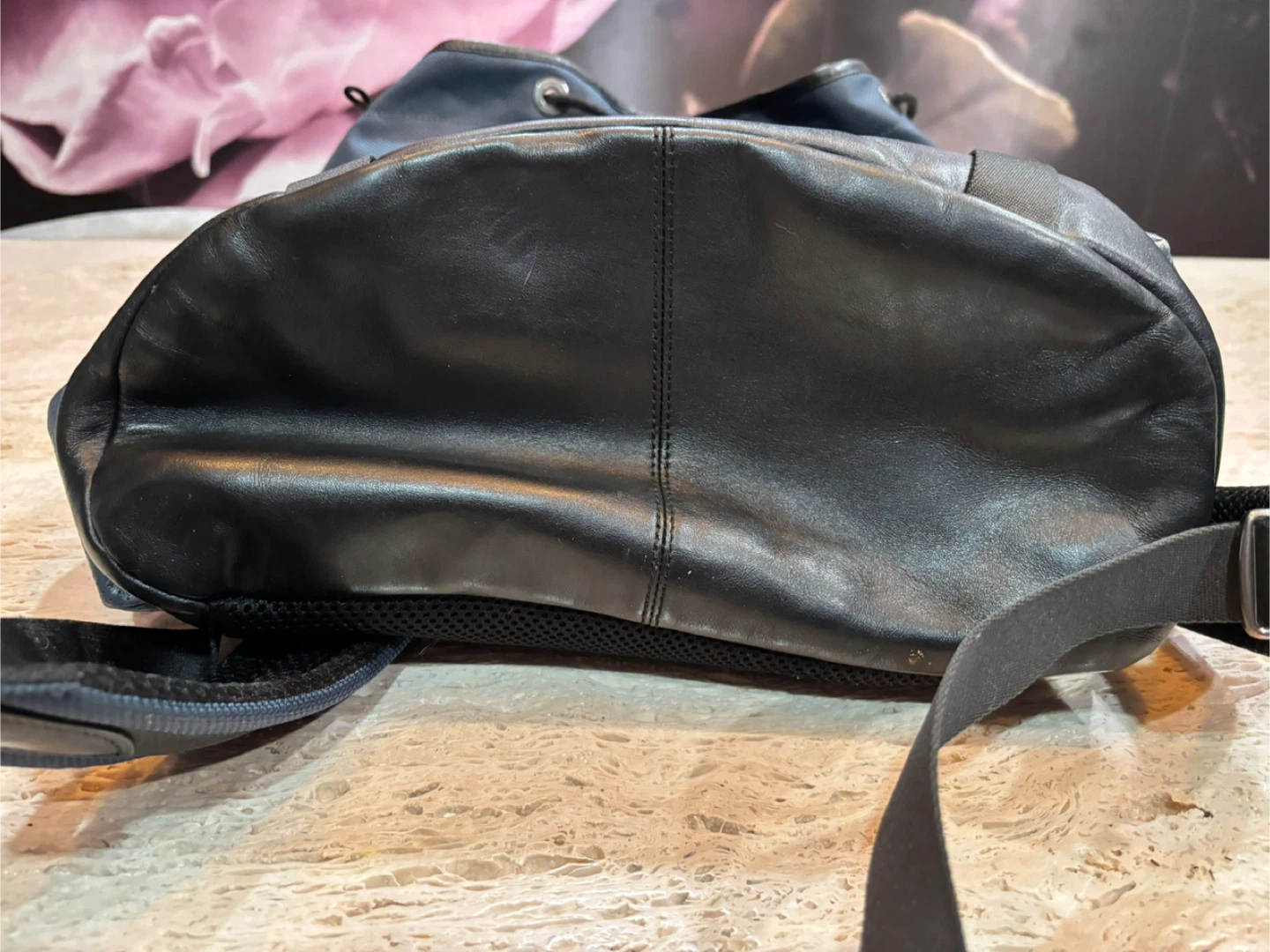 Coach Backpack - Blue Leather and Fabric - photo 2