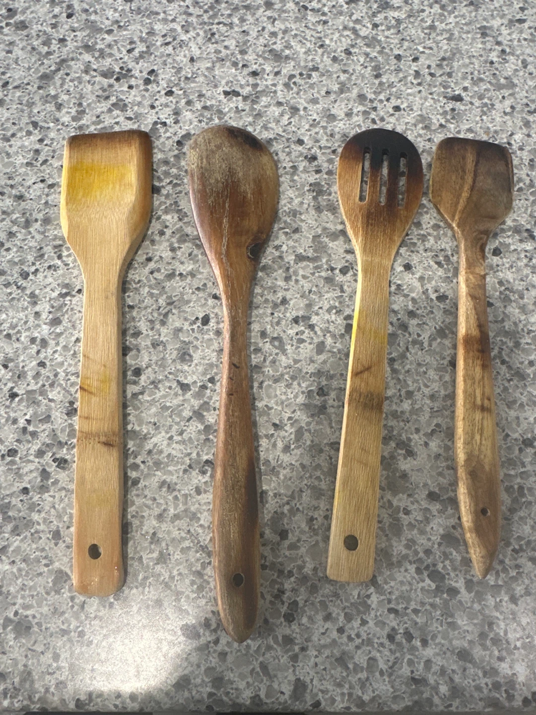 Set of 4 Wooden Kitchen Utensils - photo 2