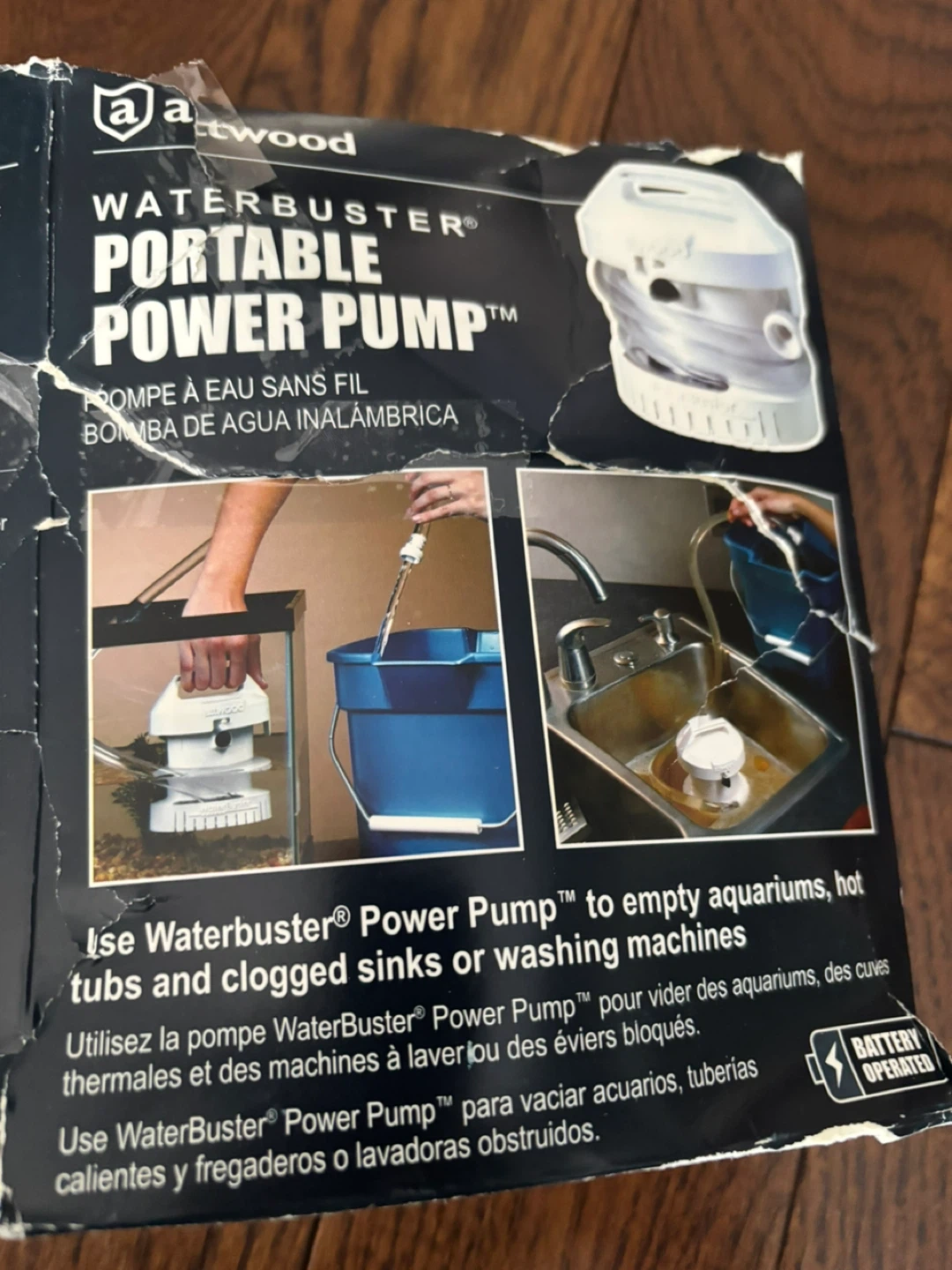 Attwood WaterBuster Portable Power Pump 4140 - photo 5