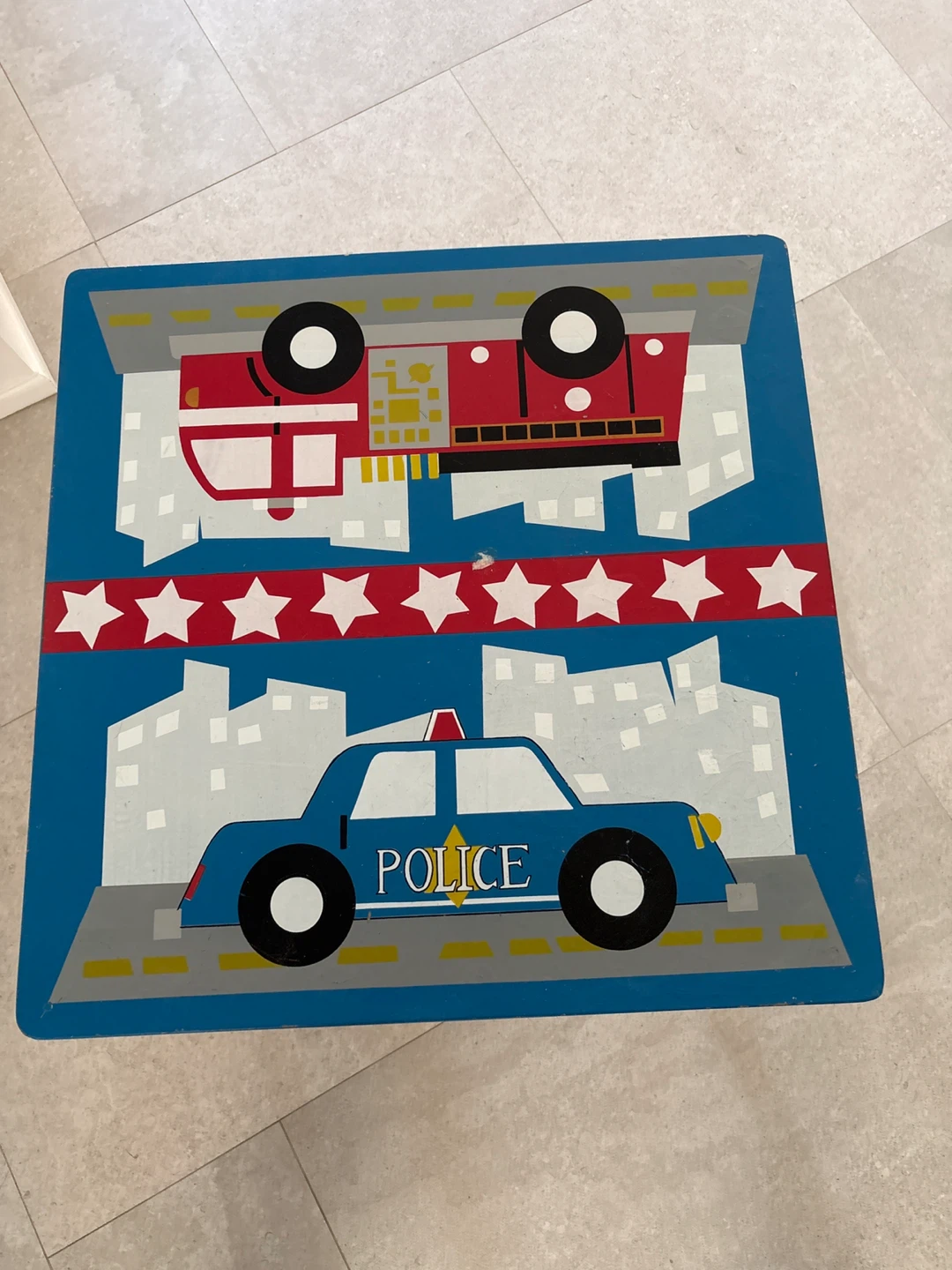 Kids Table - Police and Fire Truck Design - photo 2