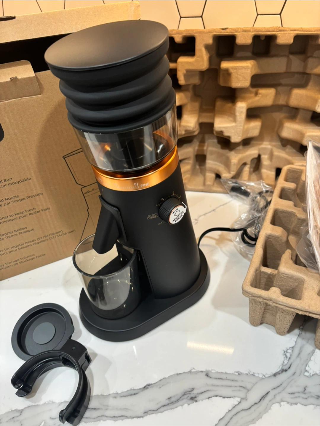 AMZCHEF Coffee Grinder - Black - photo 4