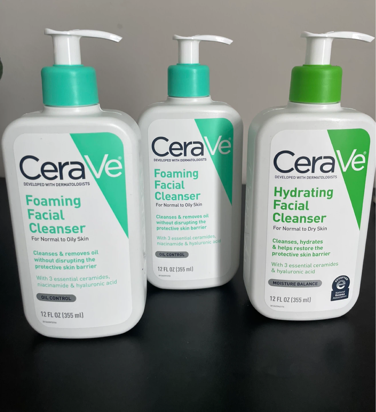 CeraVe Foaming and Hydrating Facial Cleansers