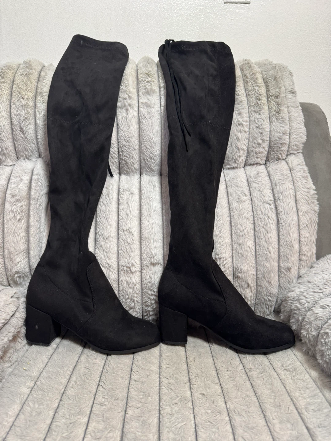 Black Over-the-Knee Boots Size 42