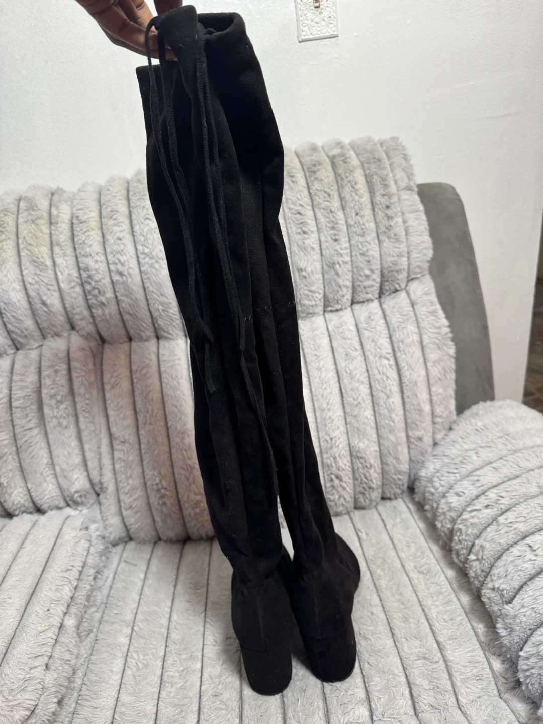 Black Over-the-Knee Boots Size 42 - photo 5