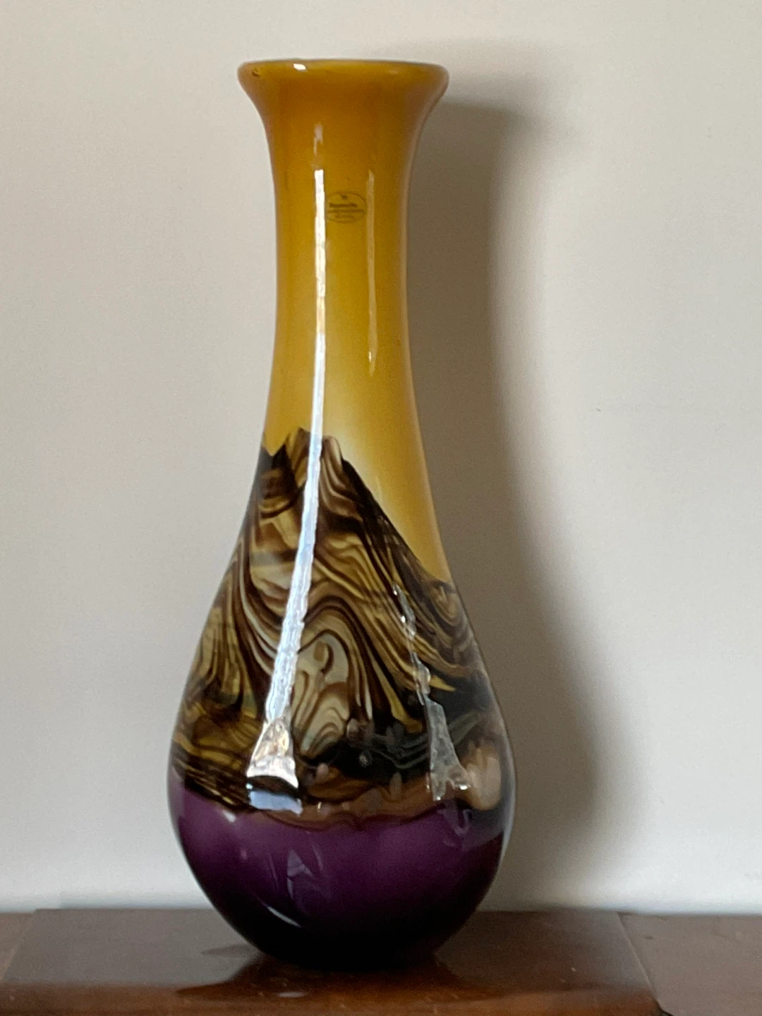 Viz Glass Inc. Genuine Hand Blown Art Glass Vase - photo 3