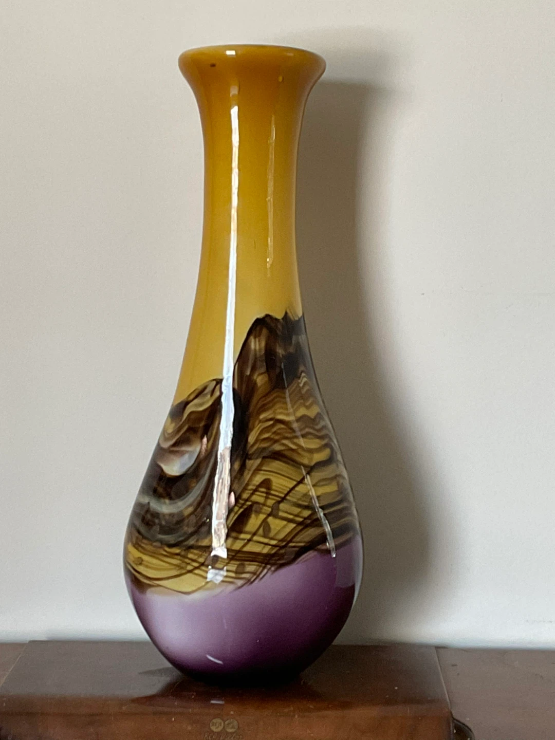 Viz Glass Inc. Genuine Hand Blown Art Glass Vase