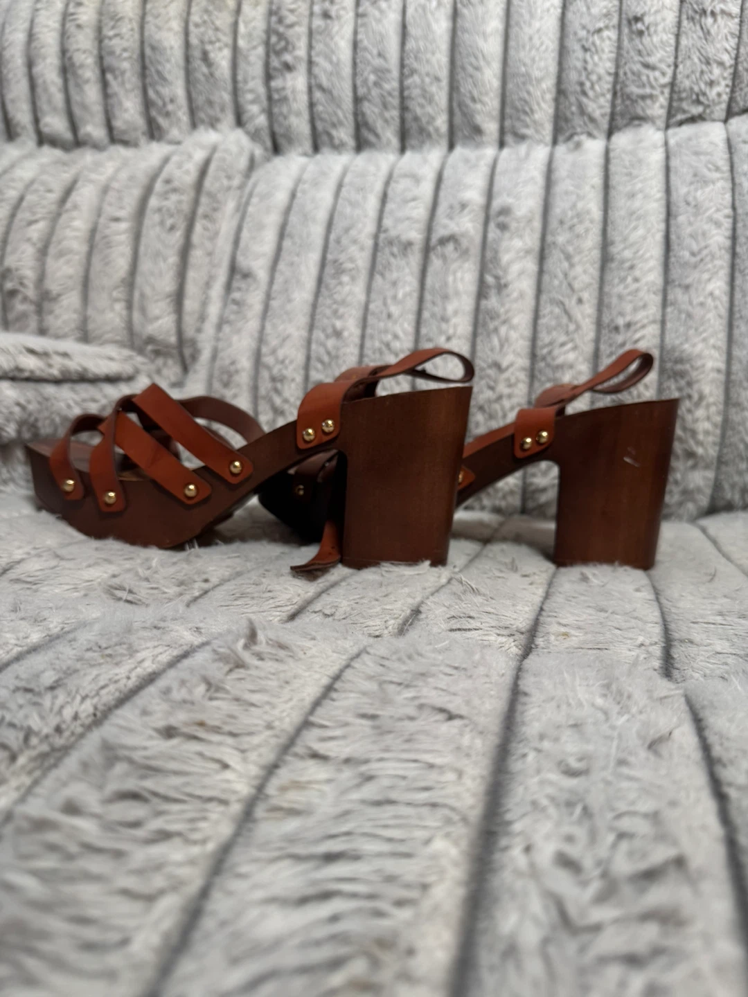 Brown Strappy Wedge Sandals - photo 5