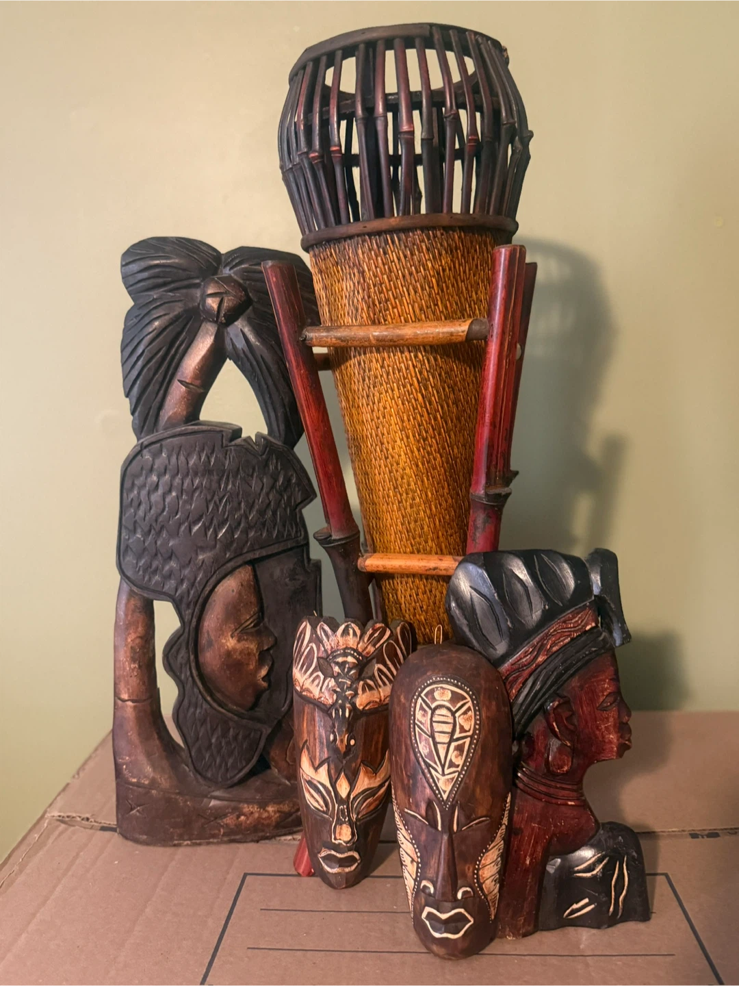 African Themed Wall Art & Wooden Masks Collection - photo 4