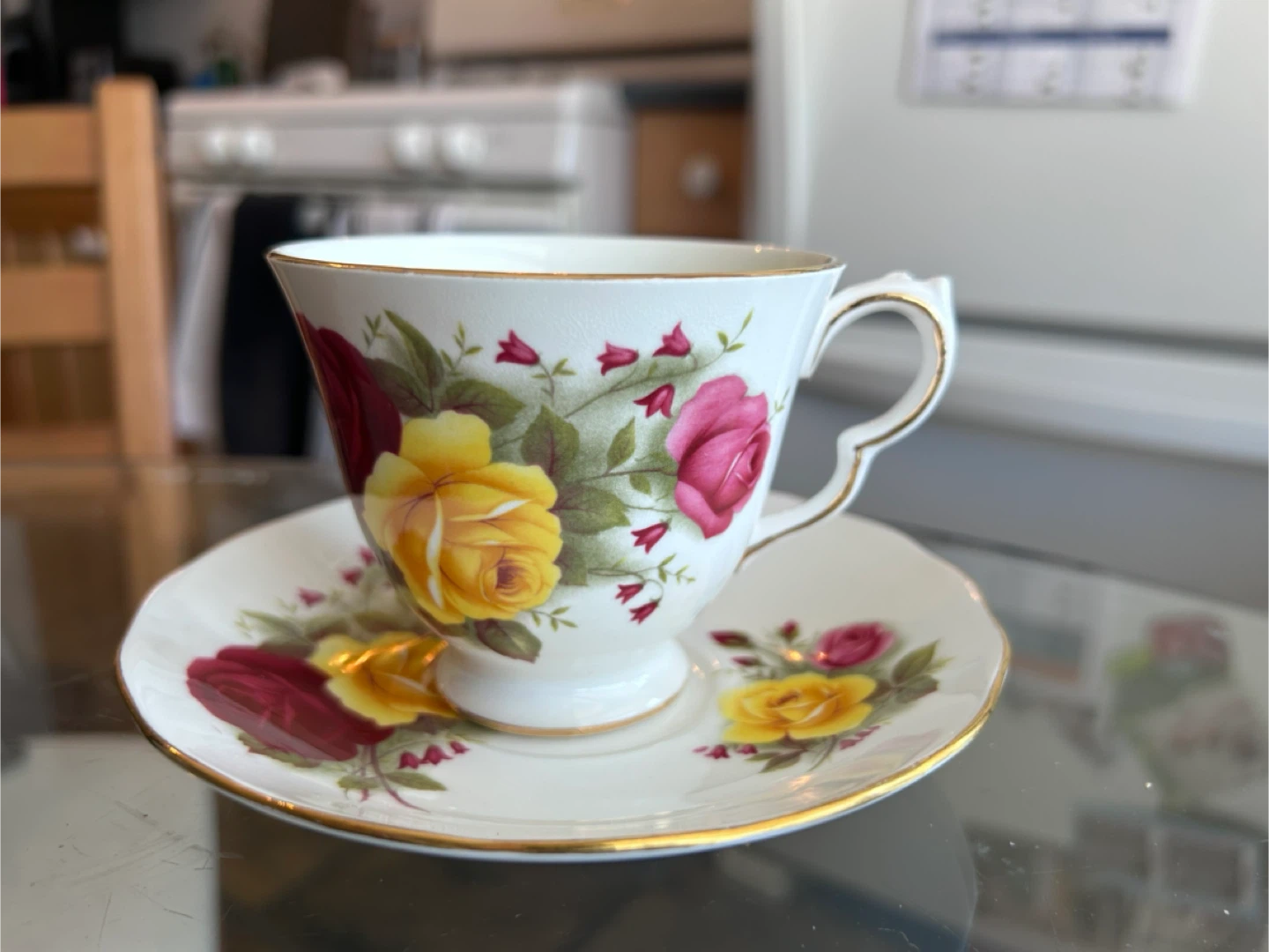 Queen Anne Bone China Teacup and Saucer 8519