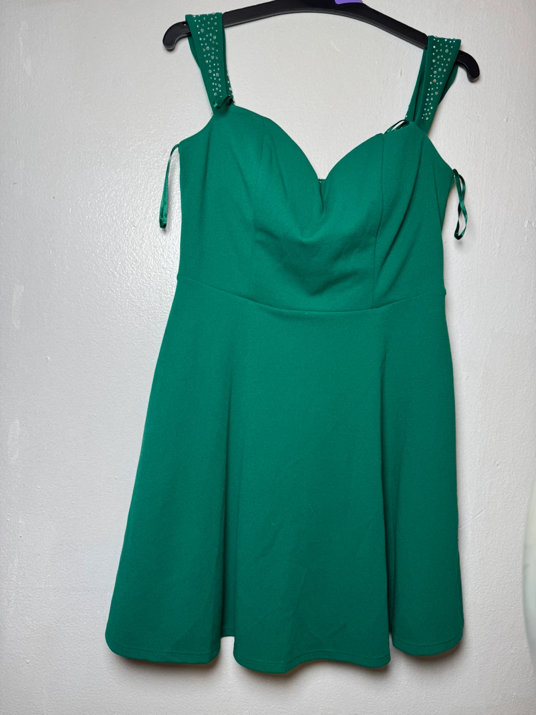 City Triangles Embellished Green Dress Size L