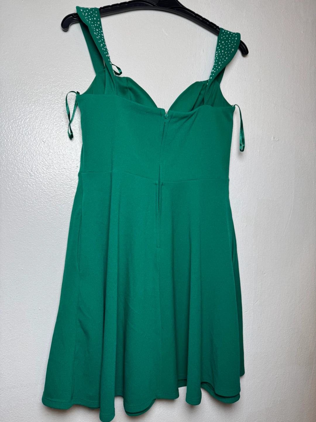 City Triangles Embellished Green Dress Size L - photo 4