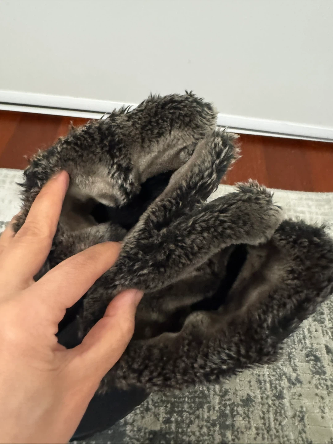 Toe Warmers Black Faux Fur Lined Winter Boots - Size 7 - photo 3