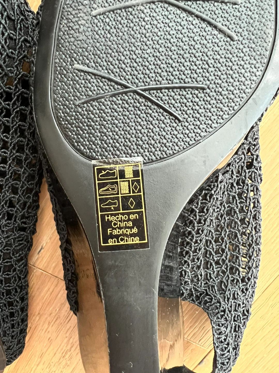 Naturalizer Black Crochet Wedge Sandals - photo 5