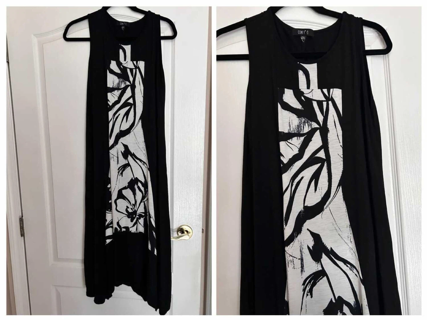 Black White Maxi Dress