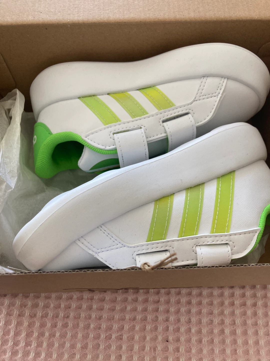 Tink CF I Tennis Shoes White/Green Kids Size 9K - photo 4