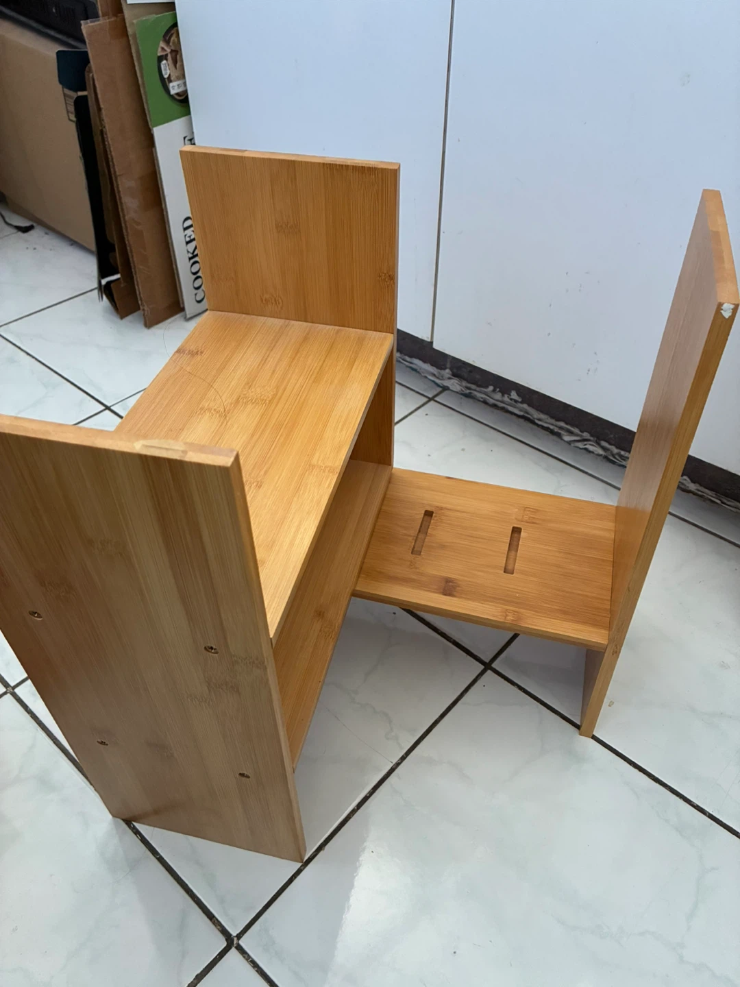 Bamboo Desk Shelf Organizer - photo 4